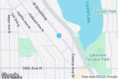 Map image of the property - 3743 W Broadway