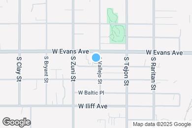 Map image of the property - 2137 S Vallejo St