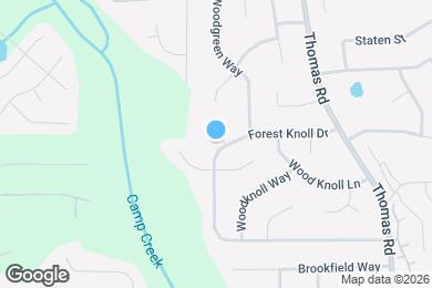 Map image of the property - 9319 Forest Knoll Dr