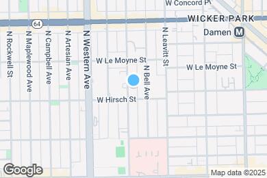 Map image of the property - 1413 N Oakley Blvd