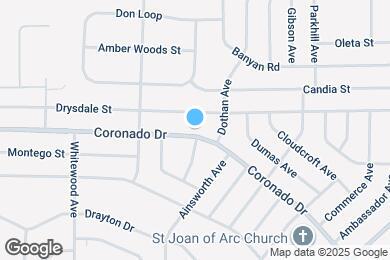 Map image of the property - 14336 Coronado Dr