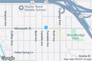 Map image of the property - 11474 Moorpark St