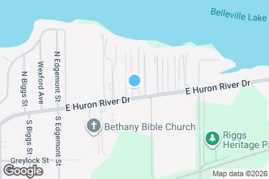 Map image of the property - 935 E Huron River Dr