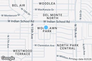 Map image of the property - 4009 N 13th Ave