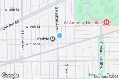 Map image of the property - 1945 S Kedzie Ave