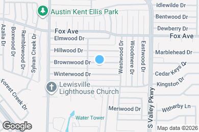 Map image of the property - 1050 Brownwood Dr