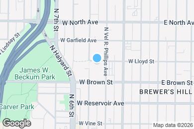 Map image of the property - 421 W Lloyd St