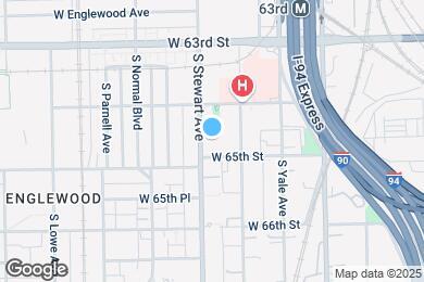 Map image of the property - 6437 S Stewart Ave