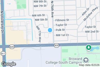Map image of the property - 141 NW 76th Terrace