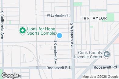 Map image of the property - 2446 W Taylor St