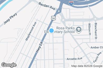 Map image of the property - 3337 Parkwood Ave