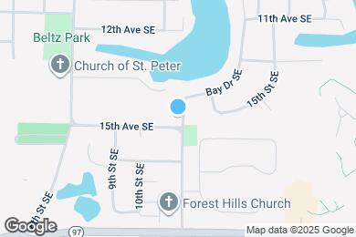 Map image of the property - 1442 Bay Dr SE