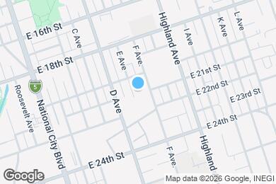 Map image of the property - 2039 E Ave