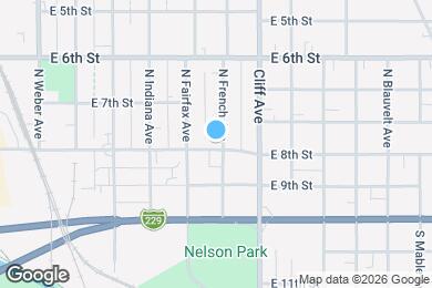 Map image of the property - 201 N French Ave