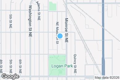 Map image of the property - 1407 NE Madison St