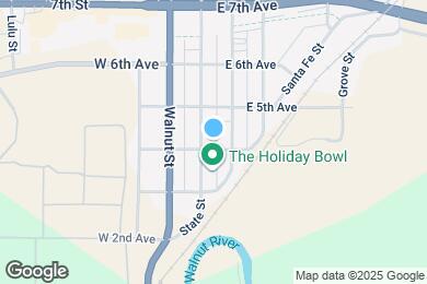 Map image of the property - 104 E 4th Ave