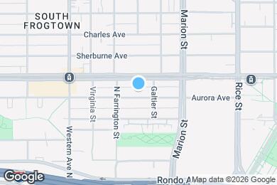 Map image of the property - 285 Aurora Ave