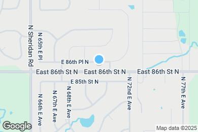 Map image of the property - 6912 E 86th Pl N