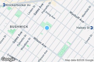 Map image of the property - Peaceful ROOM at The Bushwick House