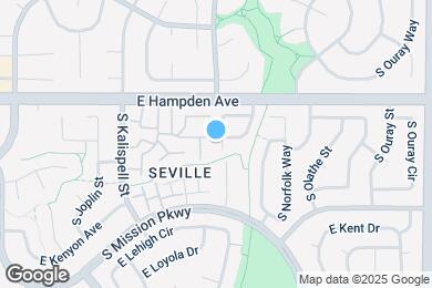 Map image of the property - 3571 S Lewiston Way