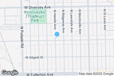 Map image of the property - 2605 N Hamlin Ave