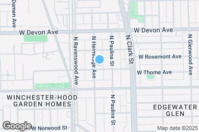 Map image of the property - 1726 W Thome Ave