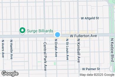 Map image of the property - 3533 W Fullerton Ave