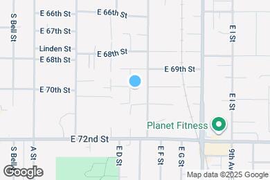 Map image of the property - 6947 E D St