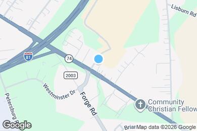 Map image of the property - 329 York Rd