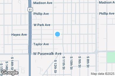 Map image of the property - 1105 Hayes Ave