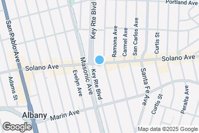 Map image of the property - 1312 Solano Ave