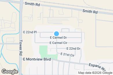 Map image of the property - 3145 E Carmel Dr