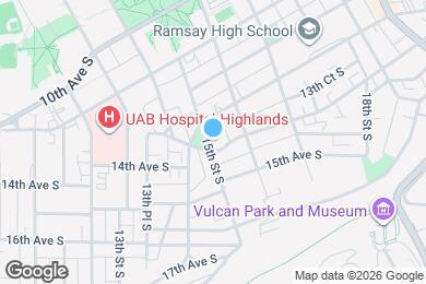 Map image of the property - 1500 14th Ave S