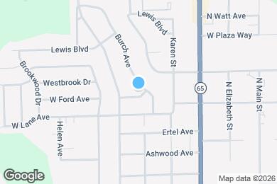 Map image of the property - 500 W Ford Ave