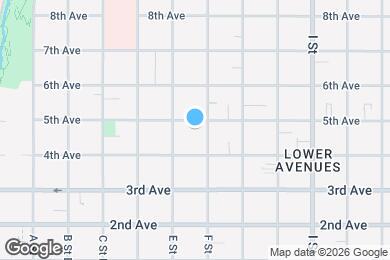 Map image of the property - 428 E 5th Ave