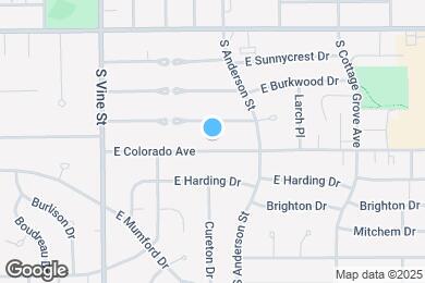 Map image of the property - 606 E Colorado Ave