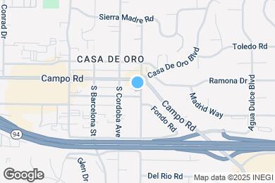 Map image of the property - 3704 S Granada Ave