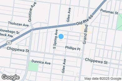 Map image of the property - 3720 Winnebago St