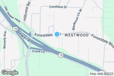 Map image of the property - 2928 Forestdale Blvd