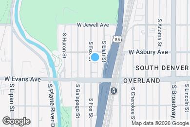 Map image of the property - 2040 S Fox St