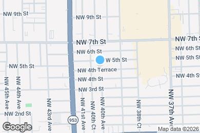 Map image of the property - 4001 NW 4th Ter