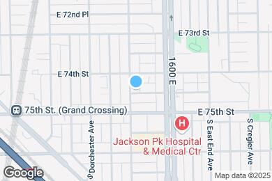 Map image of the property - 1504 E 74th Pl