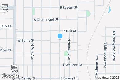Map image of the property - 1007 N Broadway Ave