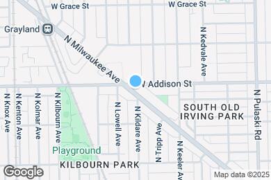 Map image of the property - 3587 N Milwaukee Ave