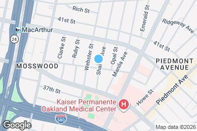 Map image of the property - 3805-3815 Shafter Ave