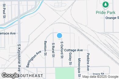 Map image of the property - 1426 S Oxford St