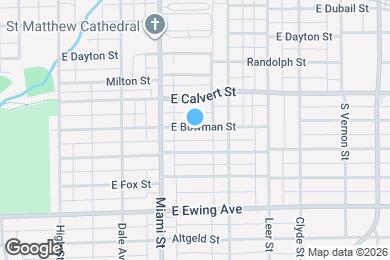 Map image of the property - 1136 E Bowman St