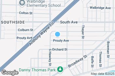 Map image of the property - 1038 Prouty Ave