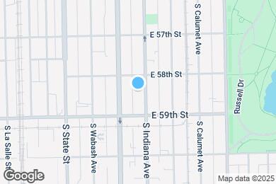 Map image of the property - 5822 S Indiana Ave