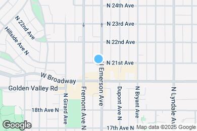 Map image of the property - 2025 Emerson Ave N